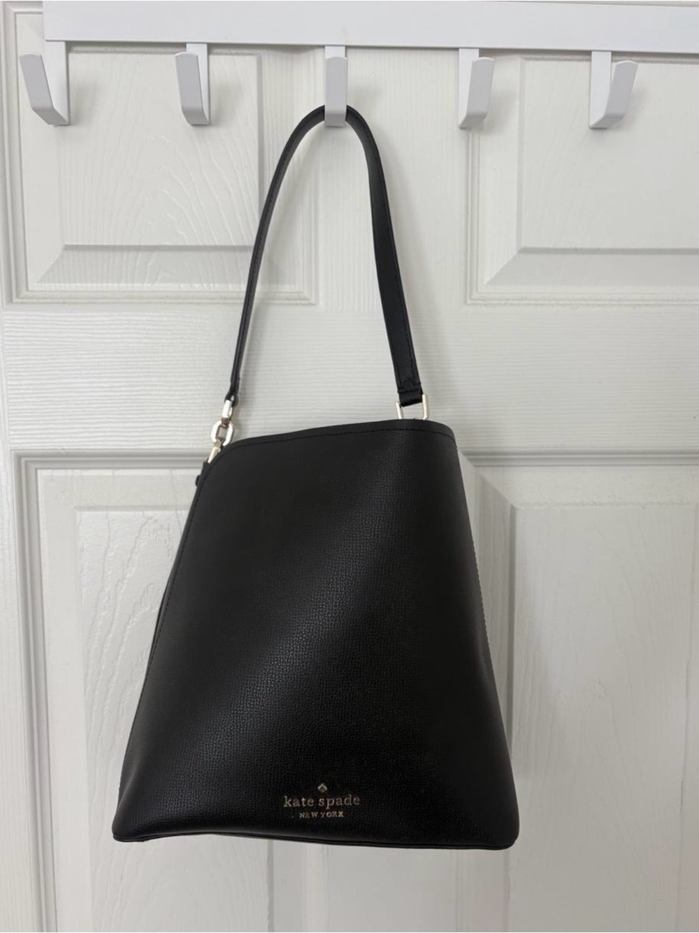 Kate Spade New York Black Leather Shoulder Tote
